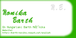 monika barth business card